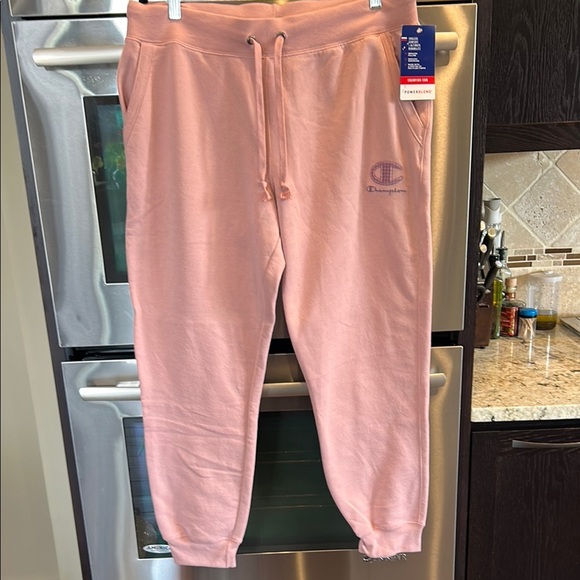 NWT Champion Pink Track Pants with Relaxed Fit - Picture 1 of 6
